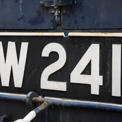 W241 numberplate