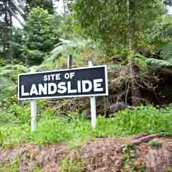 Site of Landslide