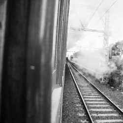 Smoke on the tracks